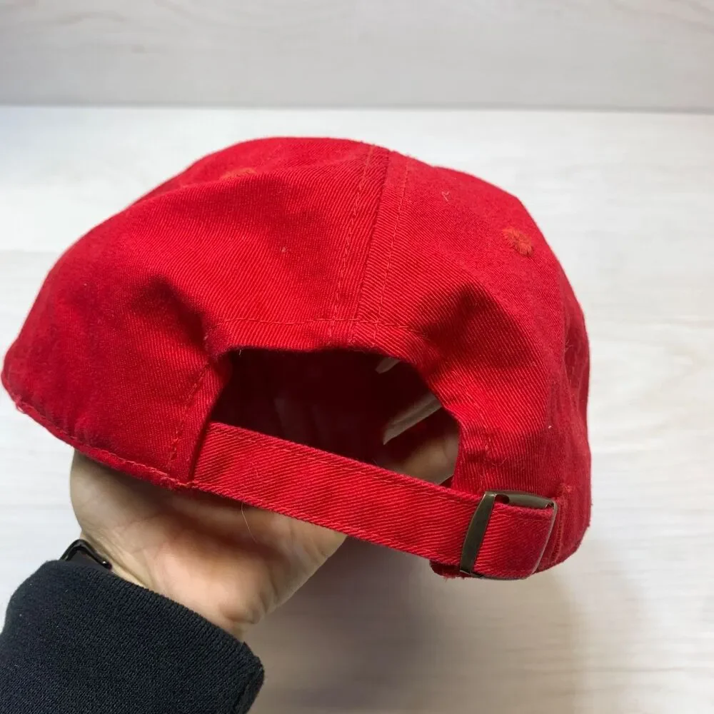 Masters Mens Red Baseball Cap Magnolia Lane‎ Golf Hat Adjustable